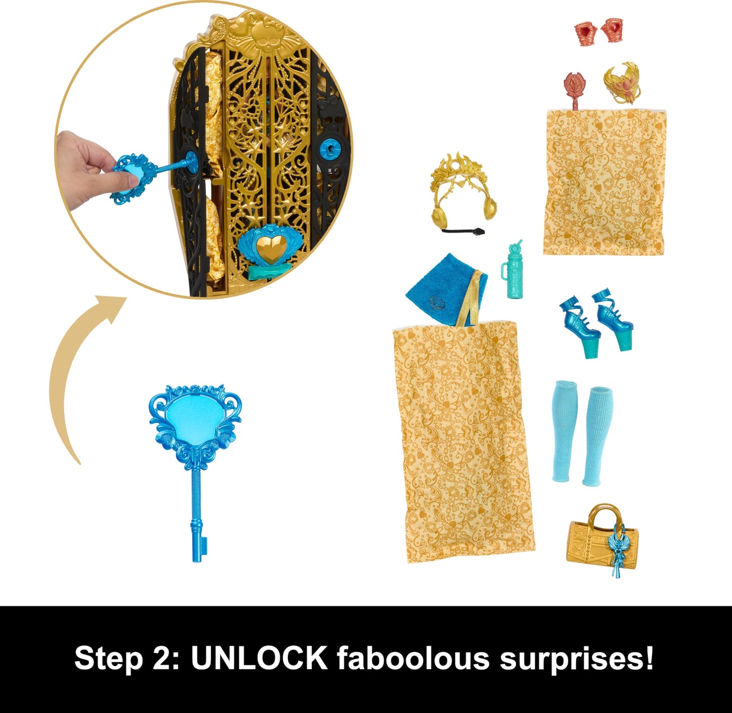 Monster High Skulltimate Secrets: Monster Mysteries Cleo De Nile Closet Set with 19+ Surprises