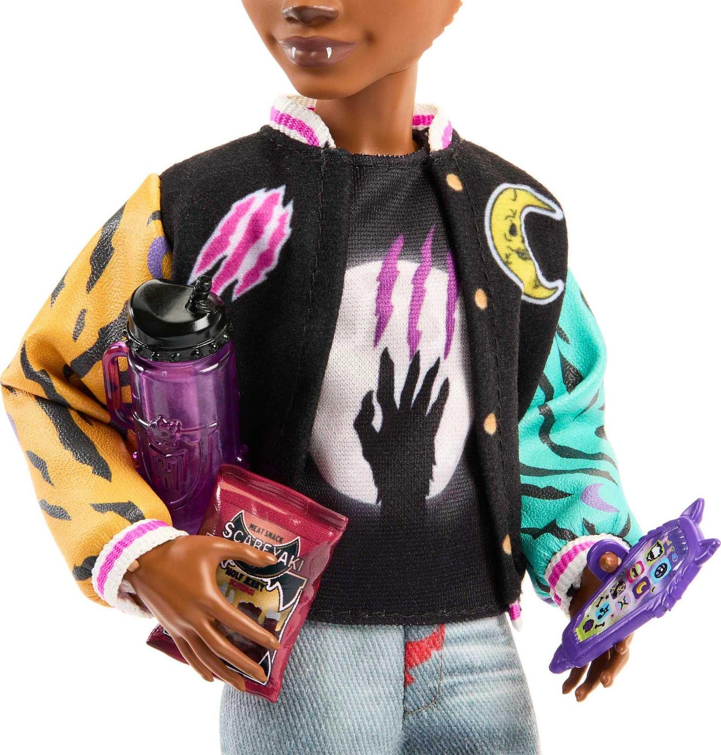 Monster High Clawd Wolf Doll with Rockseena Gargoyle Bulldog & Accessories