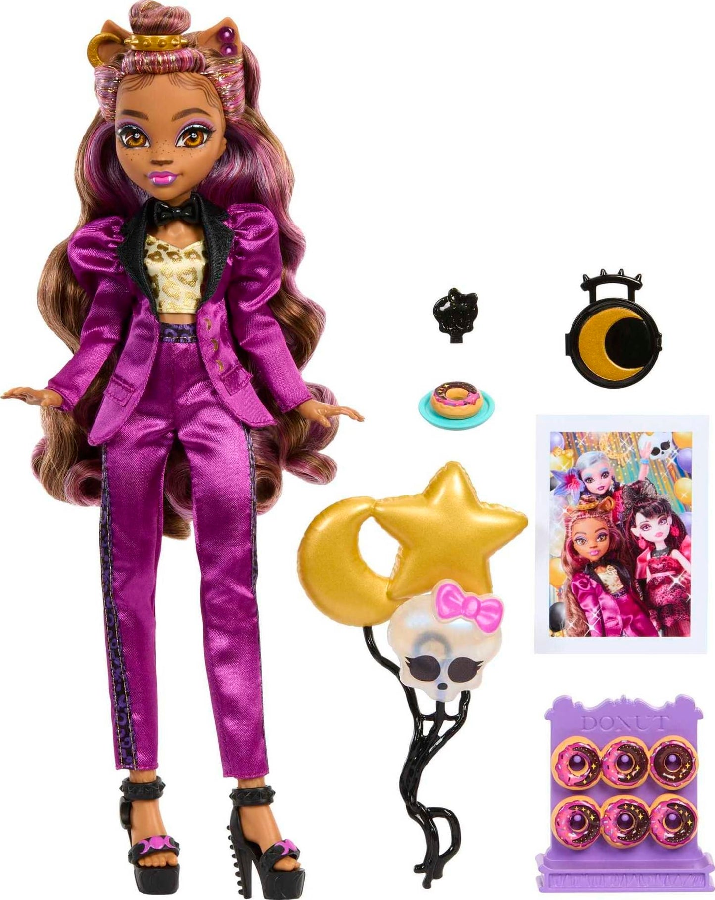 Monster High Doll: Clawdeen Wolf at Monster Ball Party Fashion & Themed Accessories