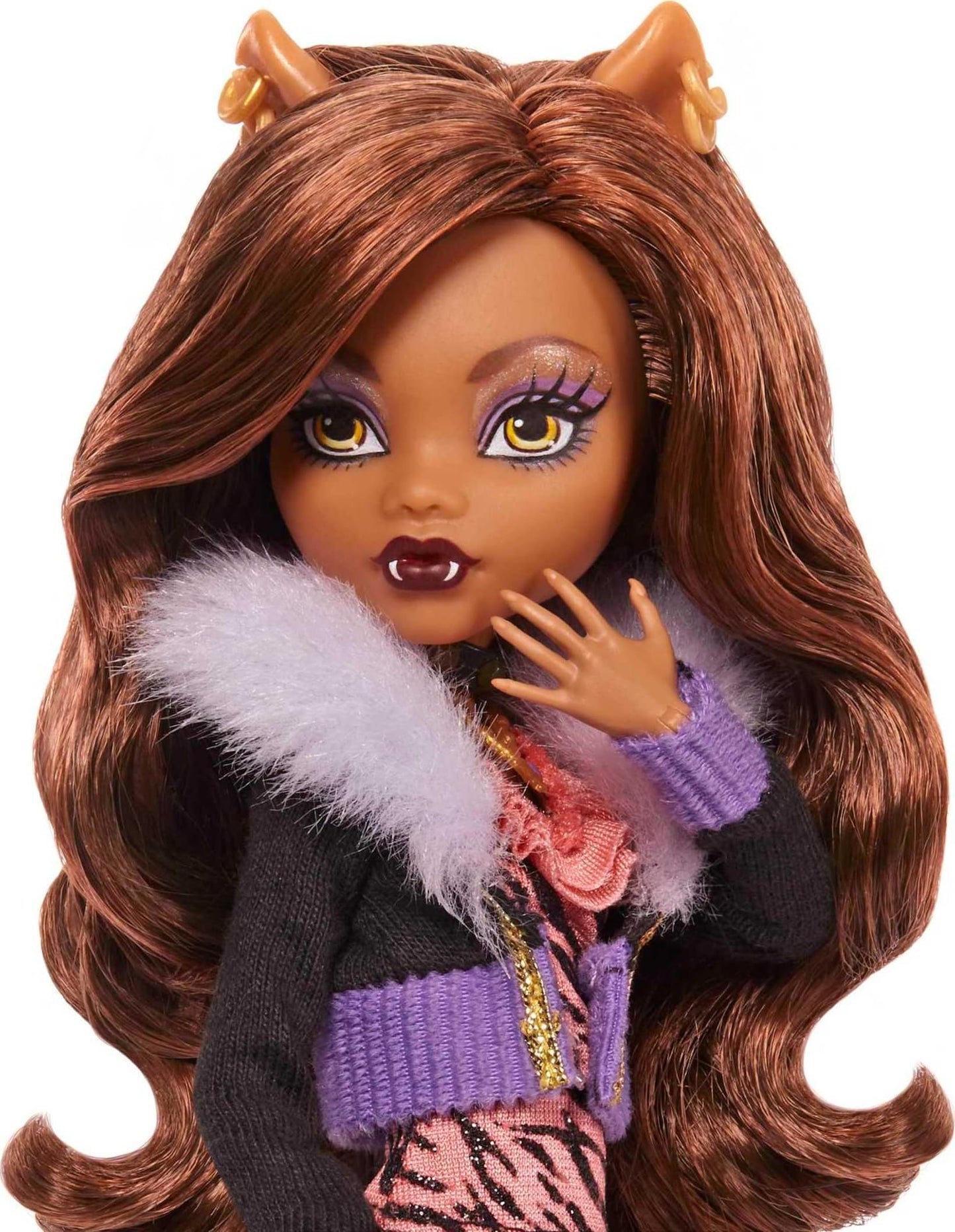 Monster High Clawdeen Wolf Reproduction Doll – Original Fashion, Crescent Pet, Stand & Accessories | 10.5-Inch Collectible Toy