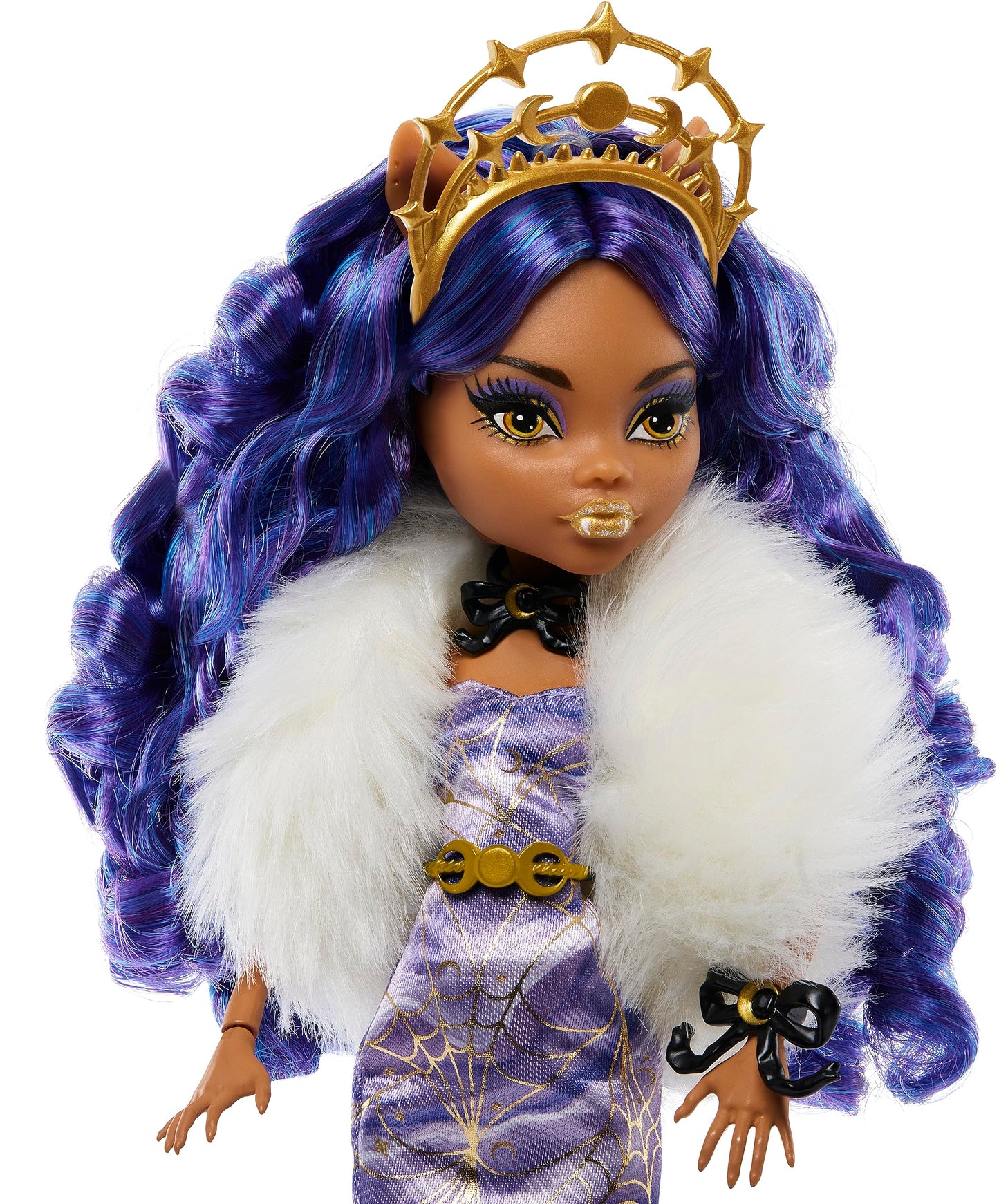 Monster High Howliday Winter Edition: Clawdeen Wolf Doll in Icy Lavender Gown