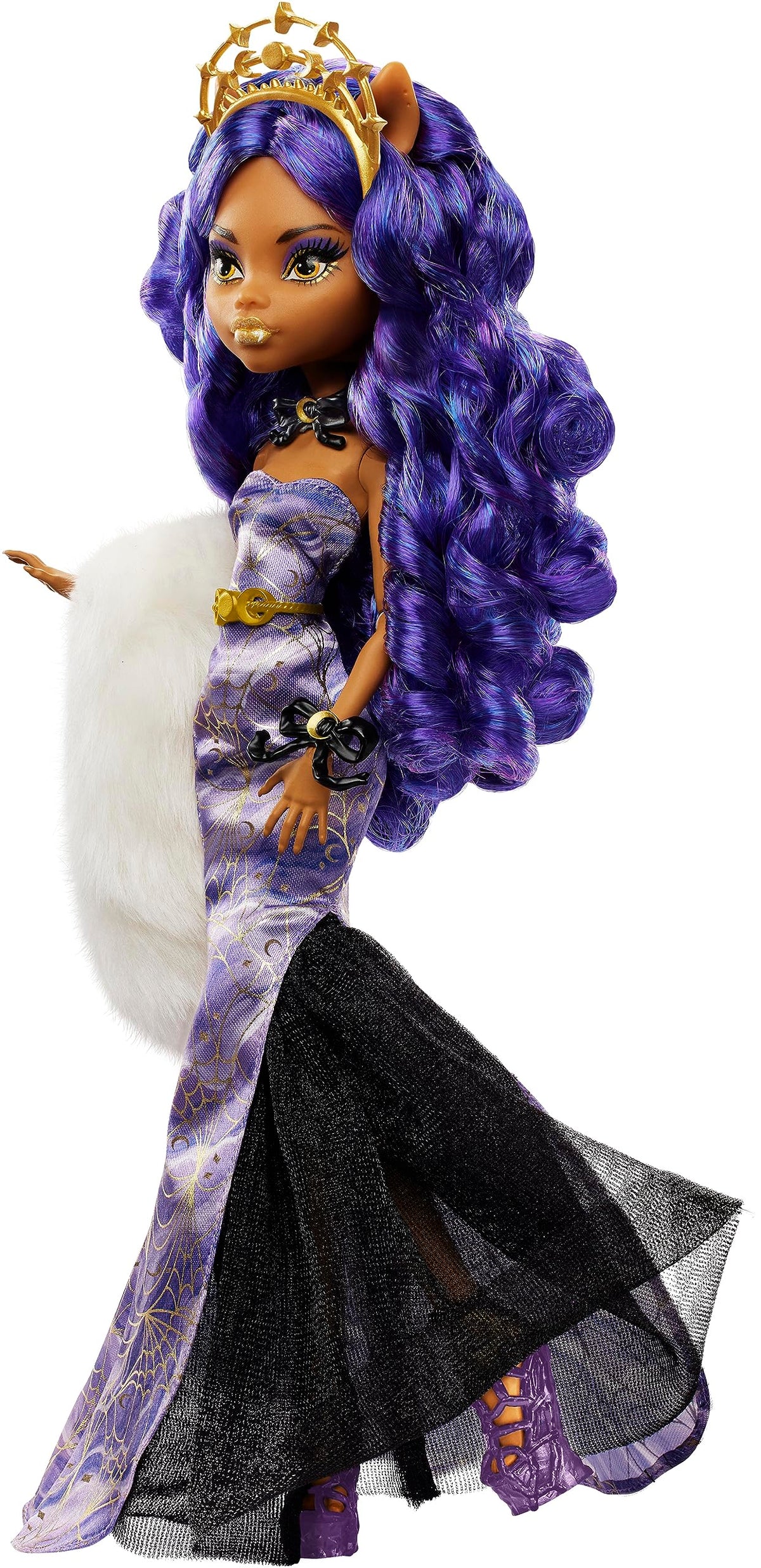 Monster High Howliday Winter Edition: Clawdeen Wolf Doll in Icy Lavender Gown