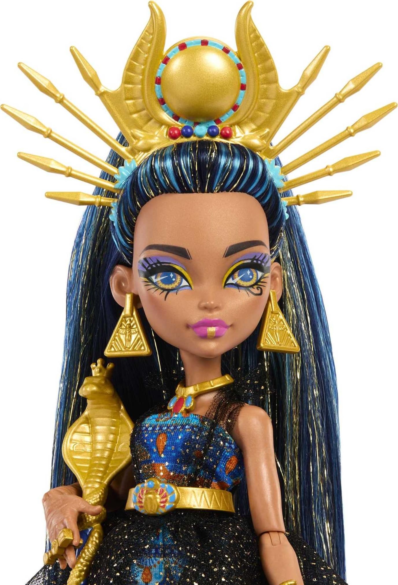 Monster High Cleo De Nile Monster Ball Doll – Party Dress, Scepter & Cupcakes