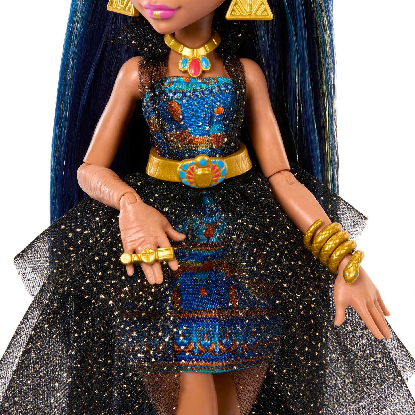 Monster High Cleo De Nile Monster Ball Doll – Party Dress, Scepter & Cupcakes