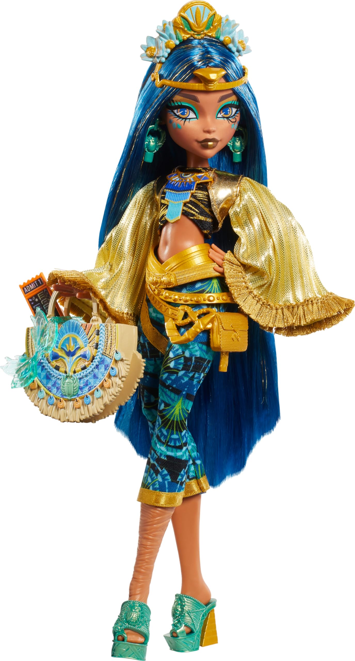 Monster High Cleo De Nile Monster Fest Doll – Glam Outfit & Festival Accessories