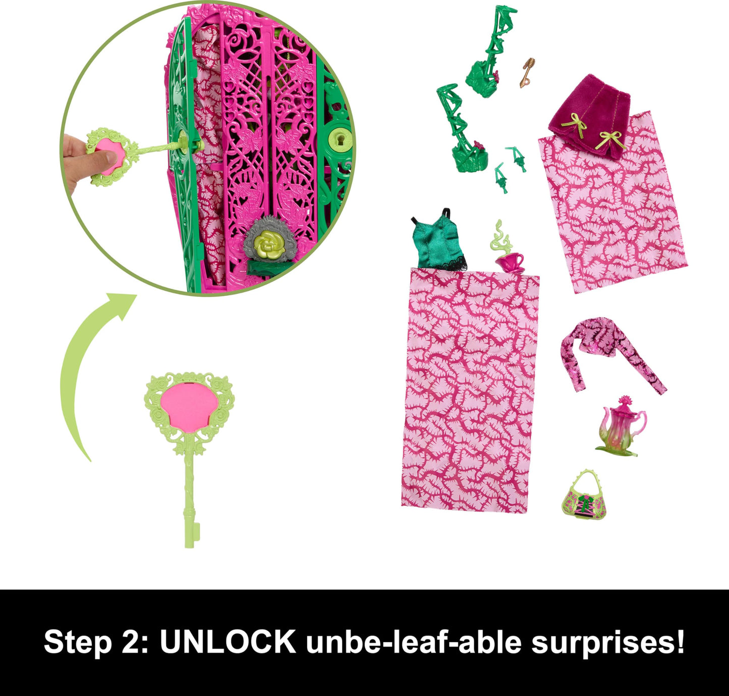 Monster High Skulltimate Secrets Garden Mysteries: Venus McFlytrap Doll & Reveal Closet