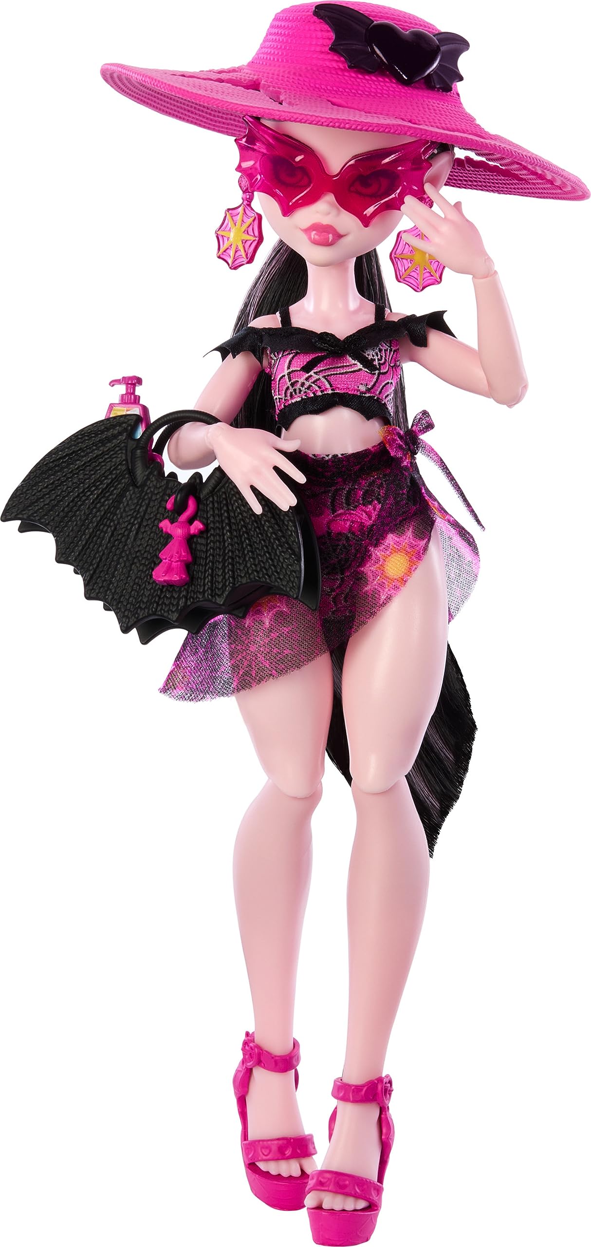 Monster High Draculaura Doll | Scare-adise Island Beach Vacation with Swimwear & Accessories
