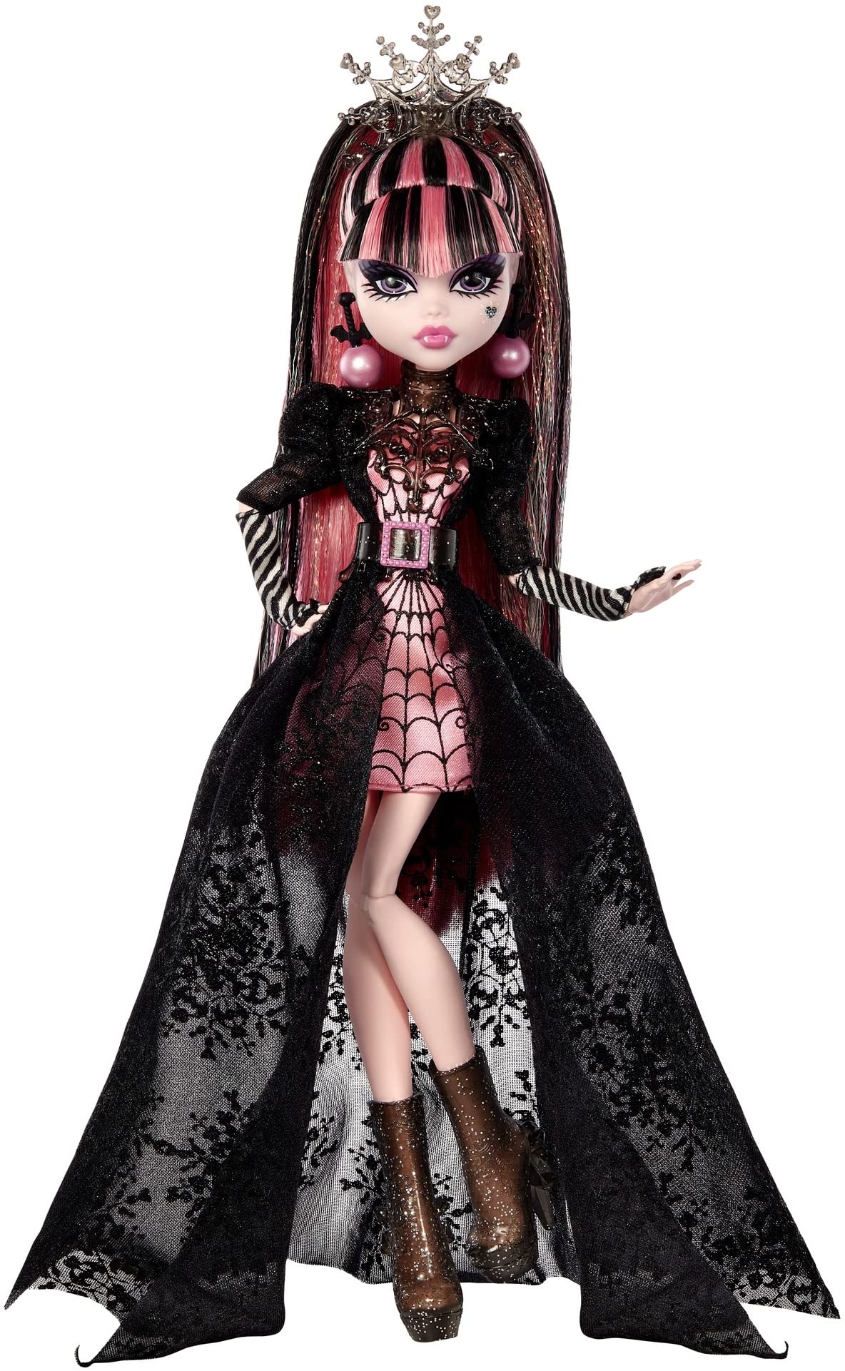Monster High Draculaura Special Howliday Edition Doll – Pink & Black Gown, Holiday Collection