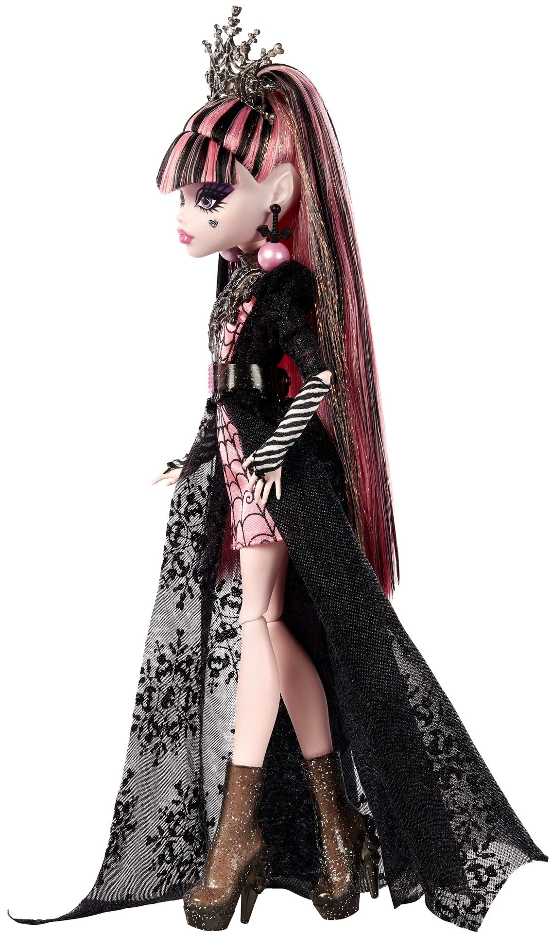 Monster High Draculaura Special Howliday Edition Doll – Pink & Black Gown, Holiday Collection