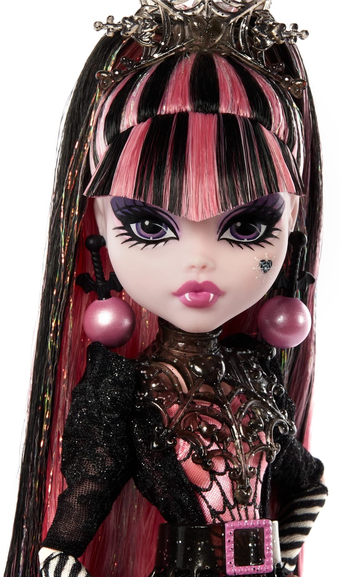 Monster High Draculaura Special Howliday Edition Doll – Pink & Black Gown, Holiday Collection