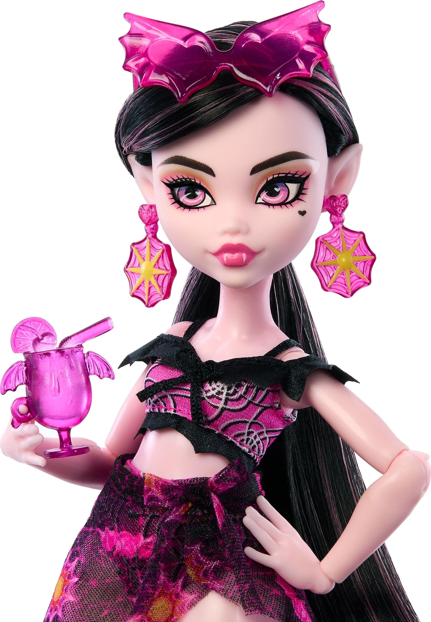 Monster High Draculaura Doll | Scare-adise Island Beach Vacation with Swimwear & Accessories