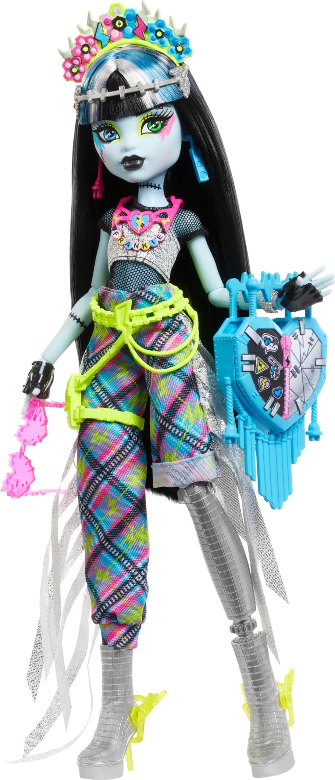 Monster High Frankie Stein Monster Fest Doll – Glam Outfit & Festival Accessories