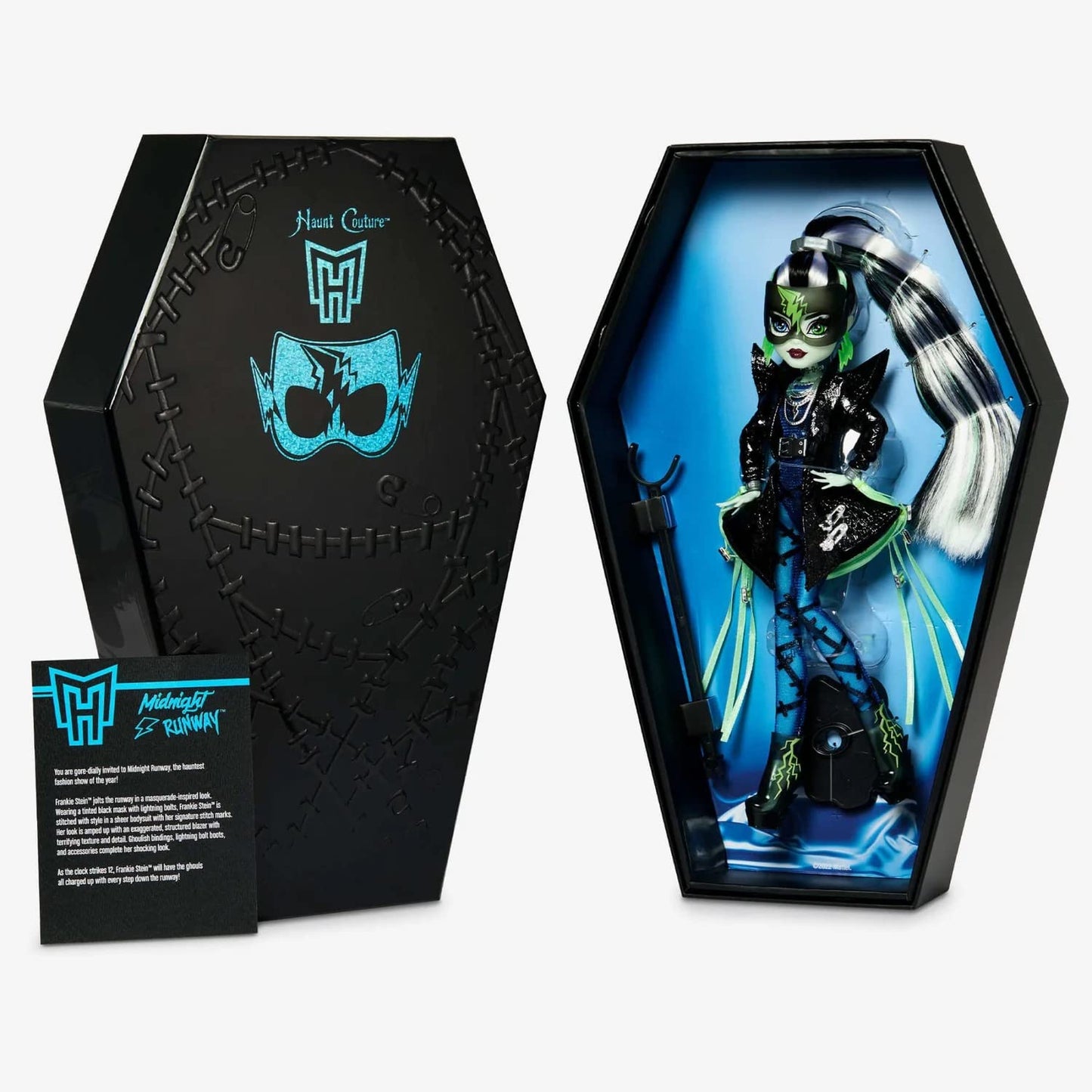 Monster High Haunt Couture Midnight Runway Frankie Stein Doll – 10.5-Inch Poseable Collectible