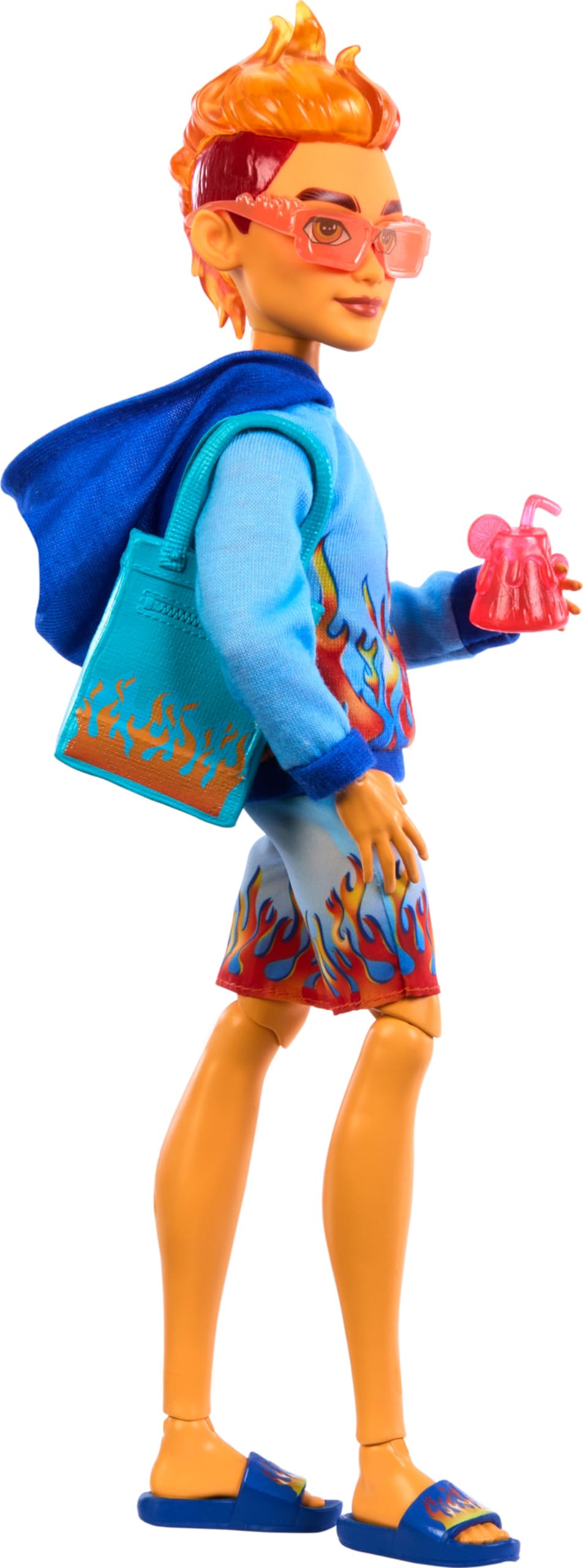 Monster High Heath Burns Doll – Scare-adise Island Beach Gear, Flame Hoodie & Accessories