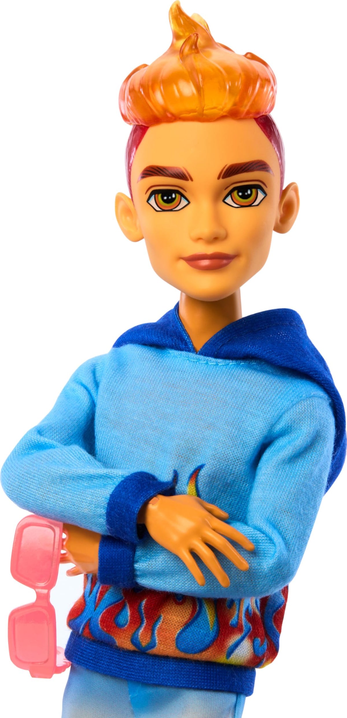 Monster High Heath Burns Doll – Scare-adise Island Beach Gear, Flame Hoodie & Accessories