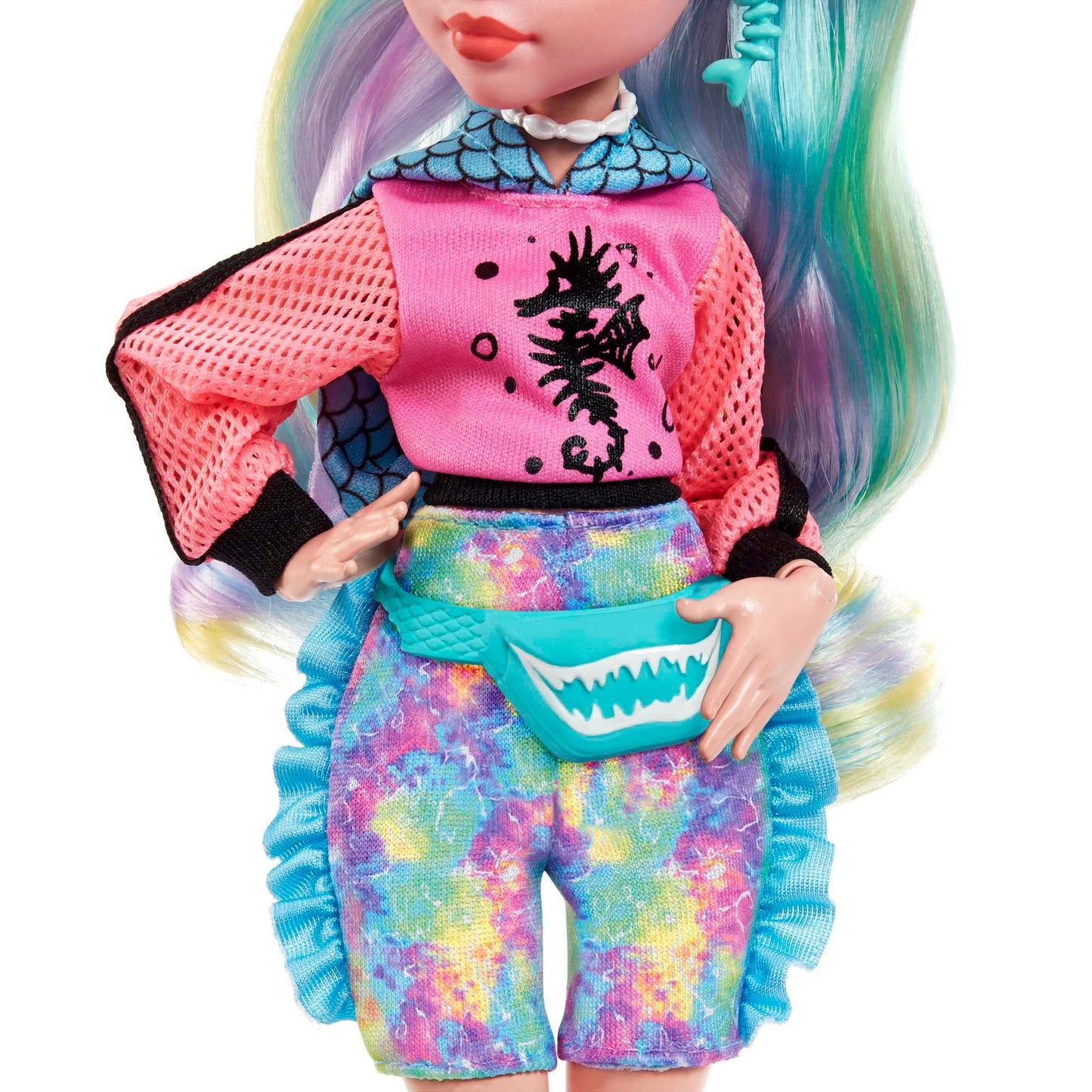Monster High Lagoona Blue Doll with Colorful Hair – Signature Look, Accessories & Neptuna Pet