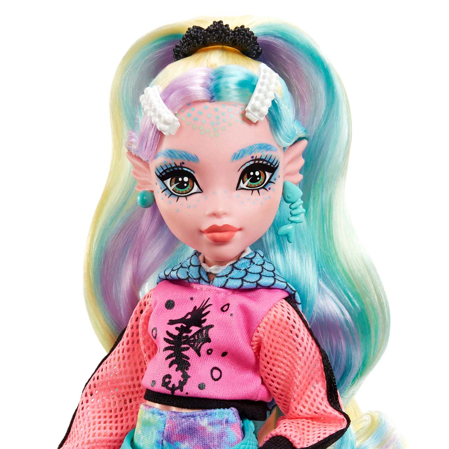 Monster High Lagoona Blue Doll with Colorful Hair – Signature Look, Accessories & Neptuna Pet