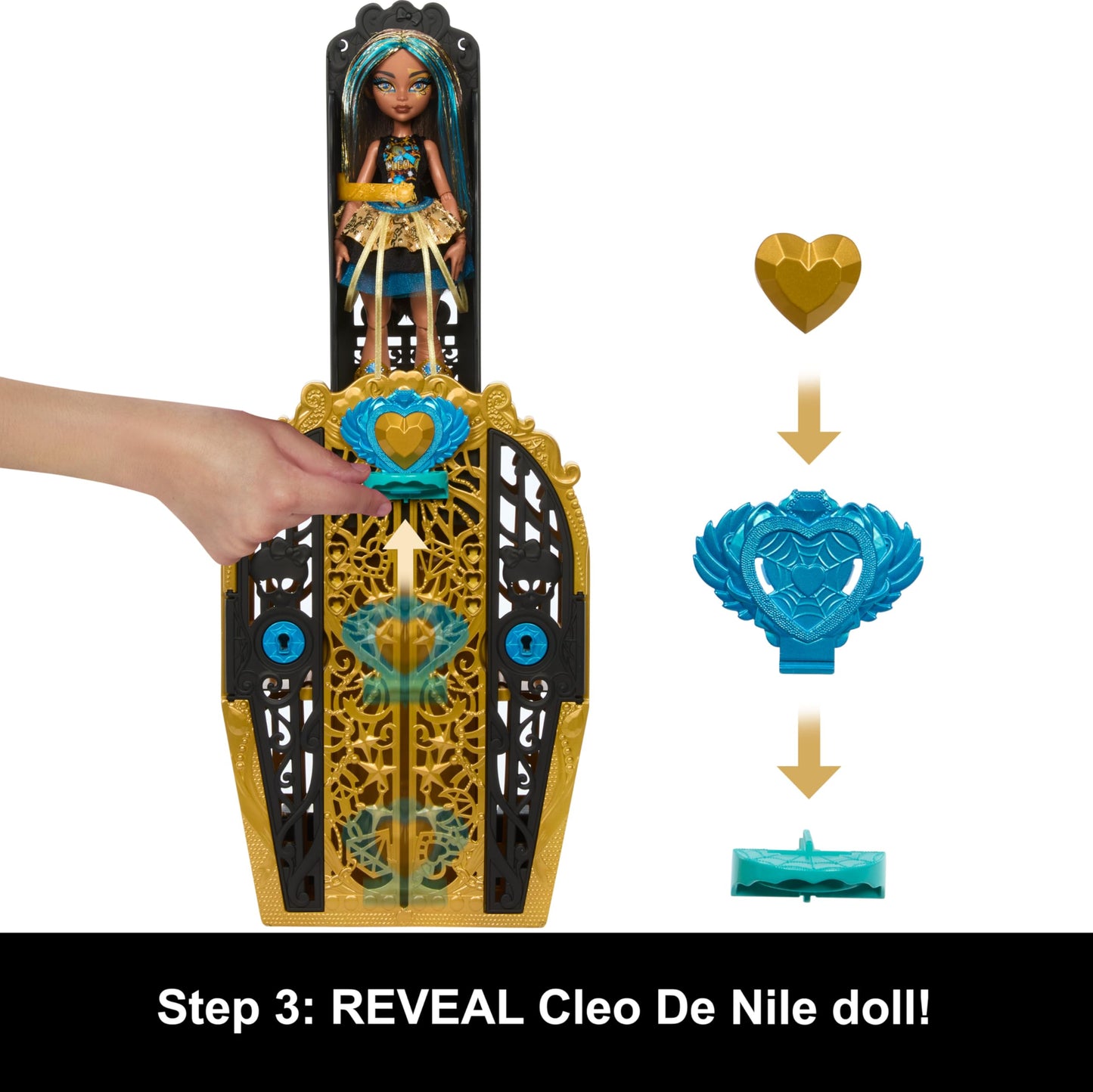 Monster High Skulltimate Secrets: Monster Mysteries Cleo De Nile Closet Set with 19+ Surprises