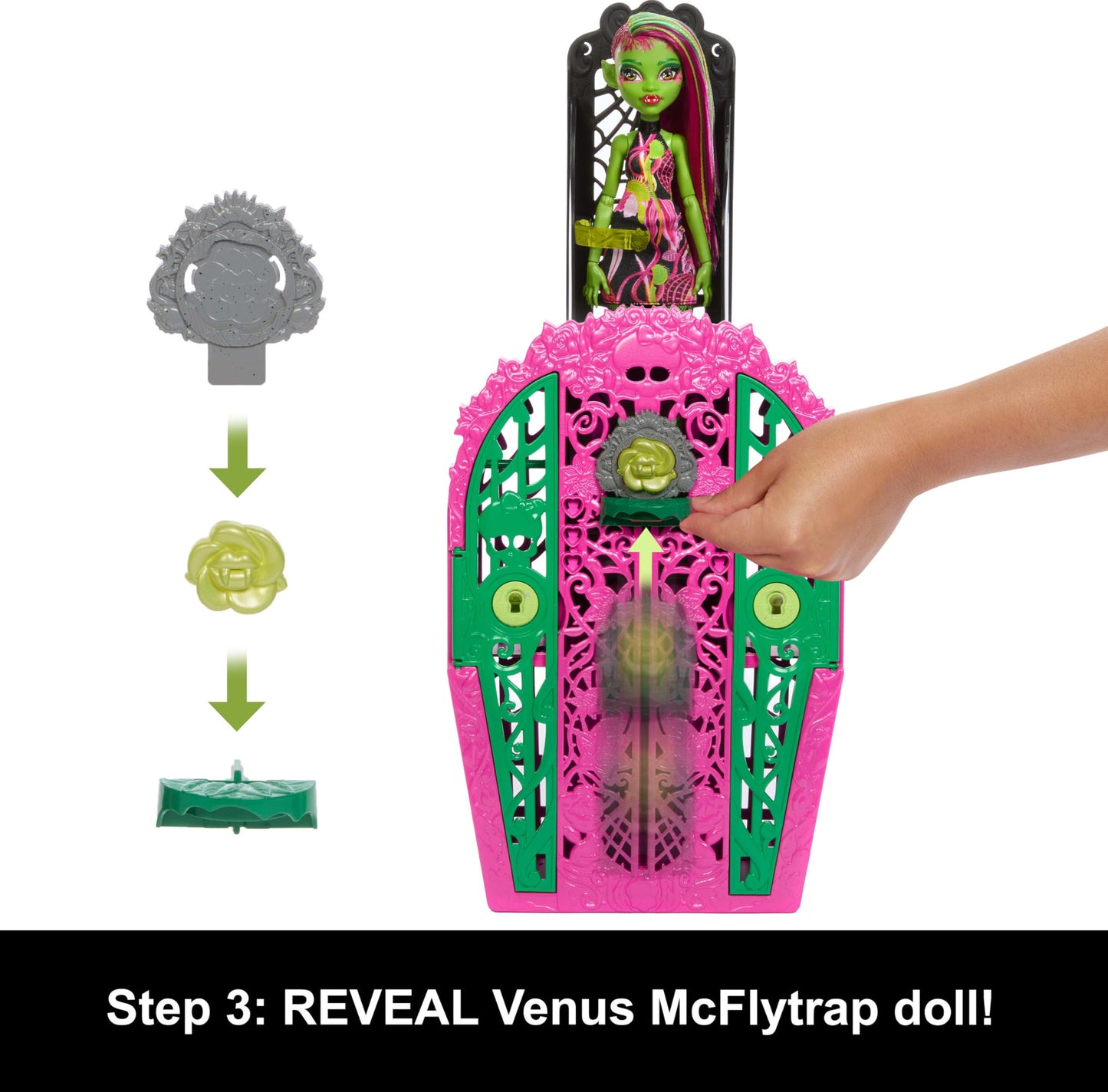 Monster High Skulltimate Secrets Garden Mysteries: Venus McFlytrap Doll & Reveal Closet
