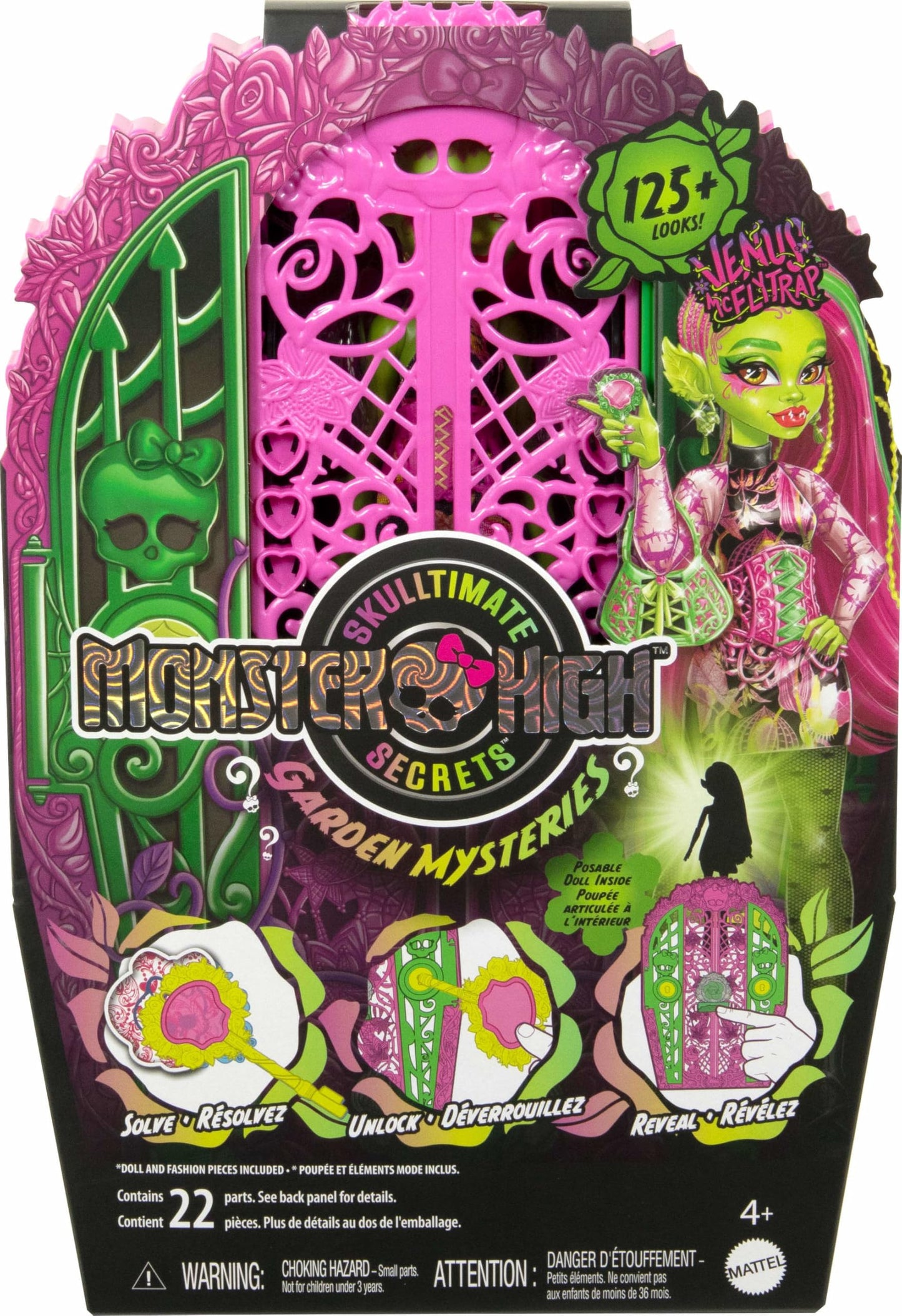 Monster High Skulltimate Secrets Garden Mysteries: Venus McFlytrap Doll & Reveal Closet