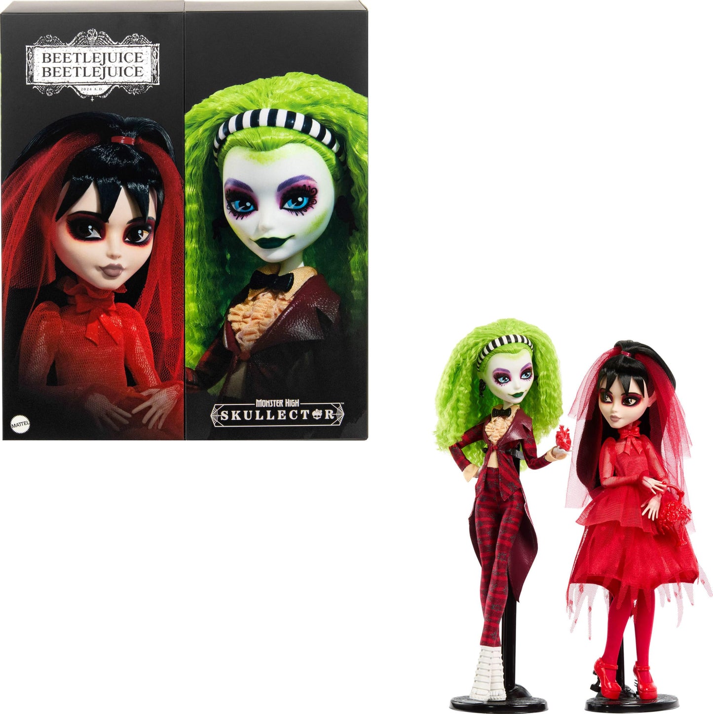 Monster High Skullector Beetlejuice & Lydia Deetz 2-Pack – Amazon Exclusive Collectible Dolls