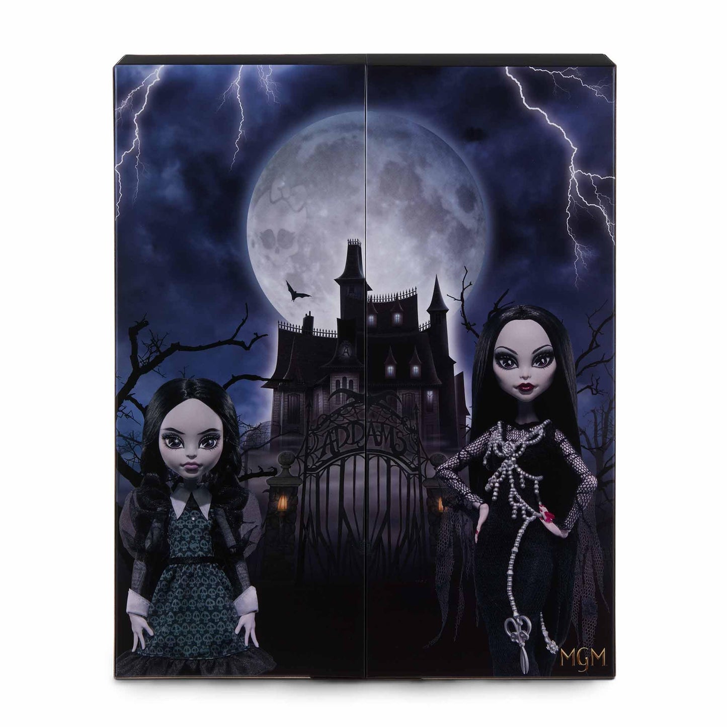 Monster High Skullector Addams Family Morticia & Wednesday Dolls – Fully Articulated with Certificate