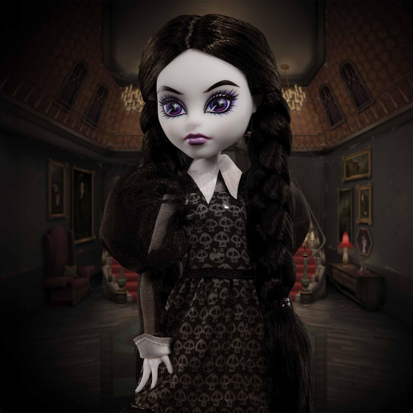 Monster High Skullector Addams Family Morticia & Wednesday Dolls – Fully Articulated with Certificate