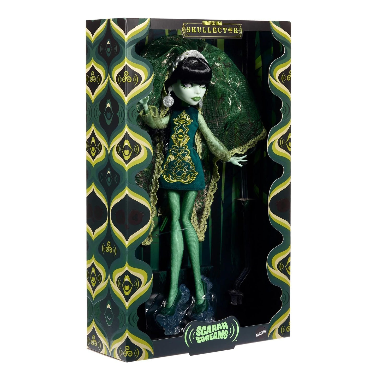 Monster High Skullector Scarah Screams Fang Club Doll – 60s Style Collectible