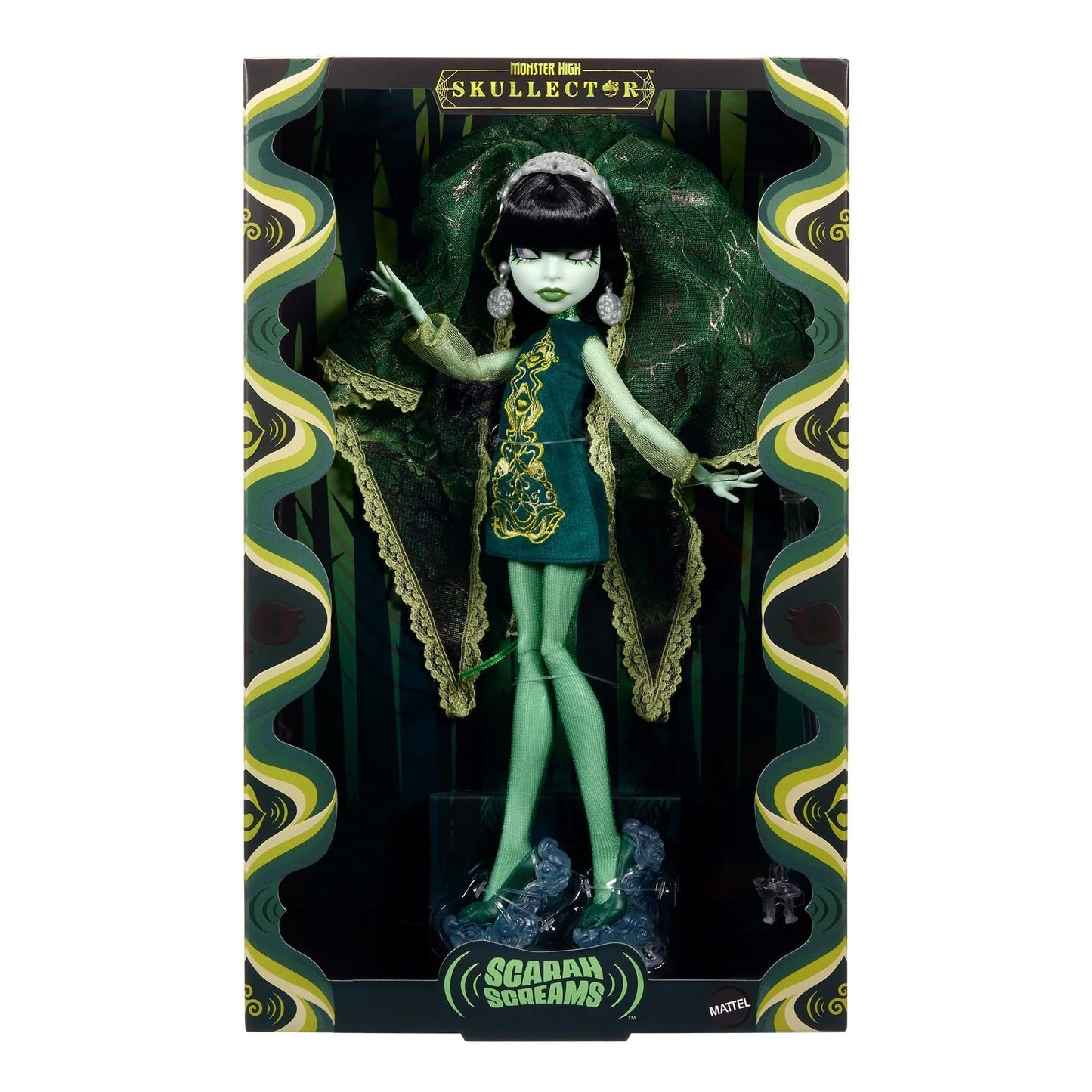 Monster High Skullector Scarah Screams Fang Club Doll – 60s Style Collectible