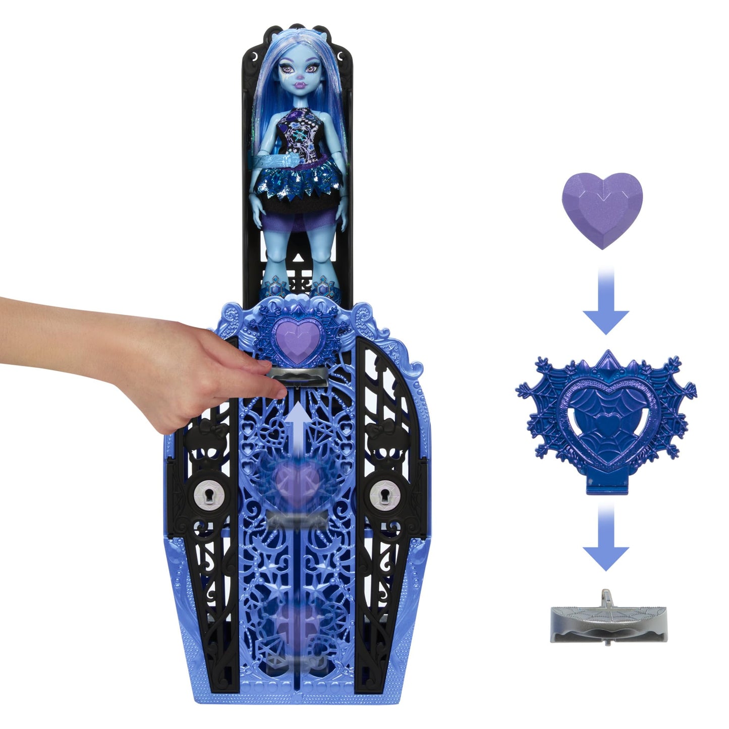 Monster High Skulltimate Secrets Abbey Bominable Doll & Closet Set – 19+ Surprises