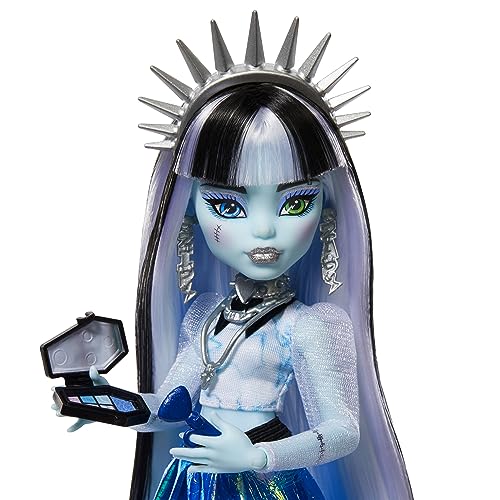 Monster High Skulltimate Secrets Fearidescent Frankie Stein Doll & Locker Set – 19+ Surprises