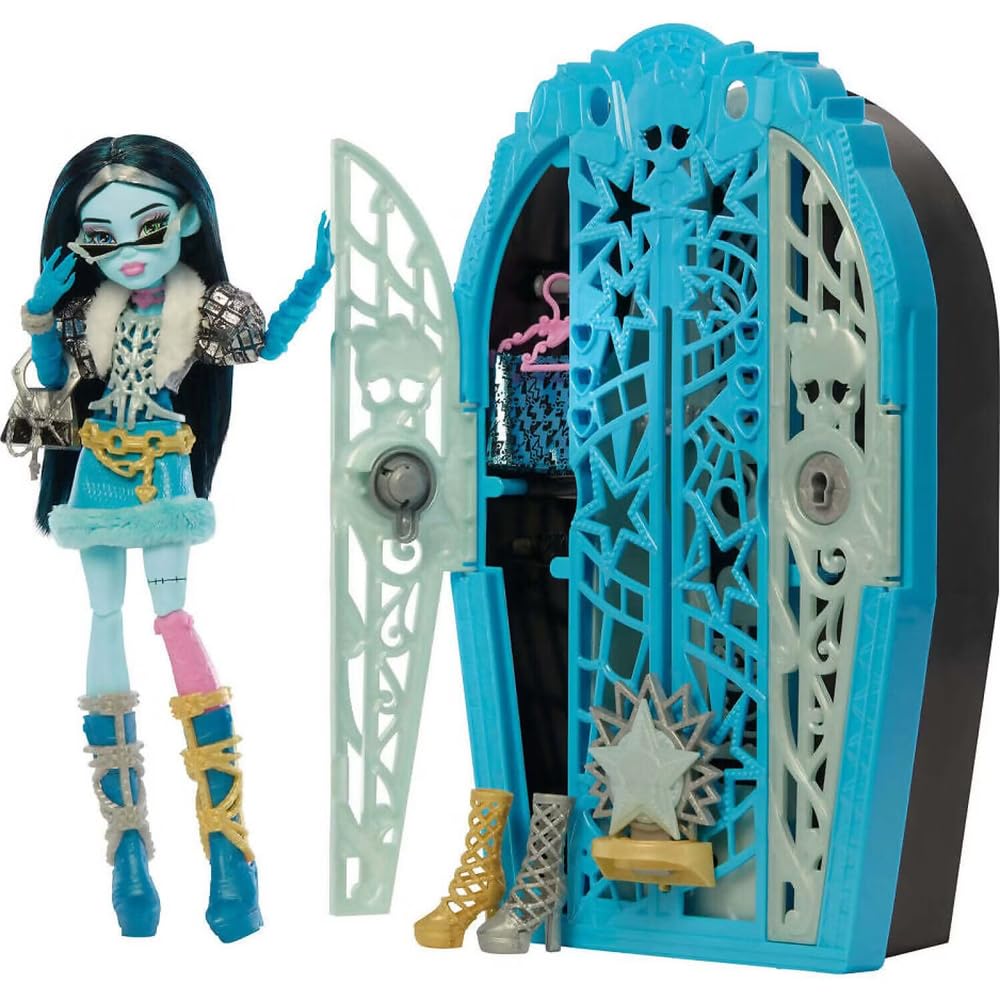 Monster High Skulltimate Secrets Hauntlywood Mysteries Frankie Stein Doll & Reveal Closet – 19+ Glam Surprises