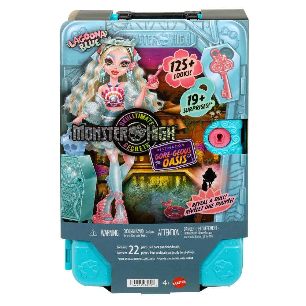 Monster High Skulltimate Secrets Lagoona Blue Doll – Gore-geous Oasis Destination + 19+ Surprises