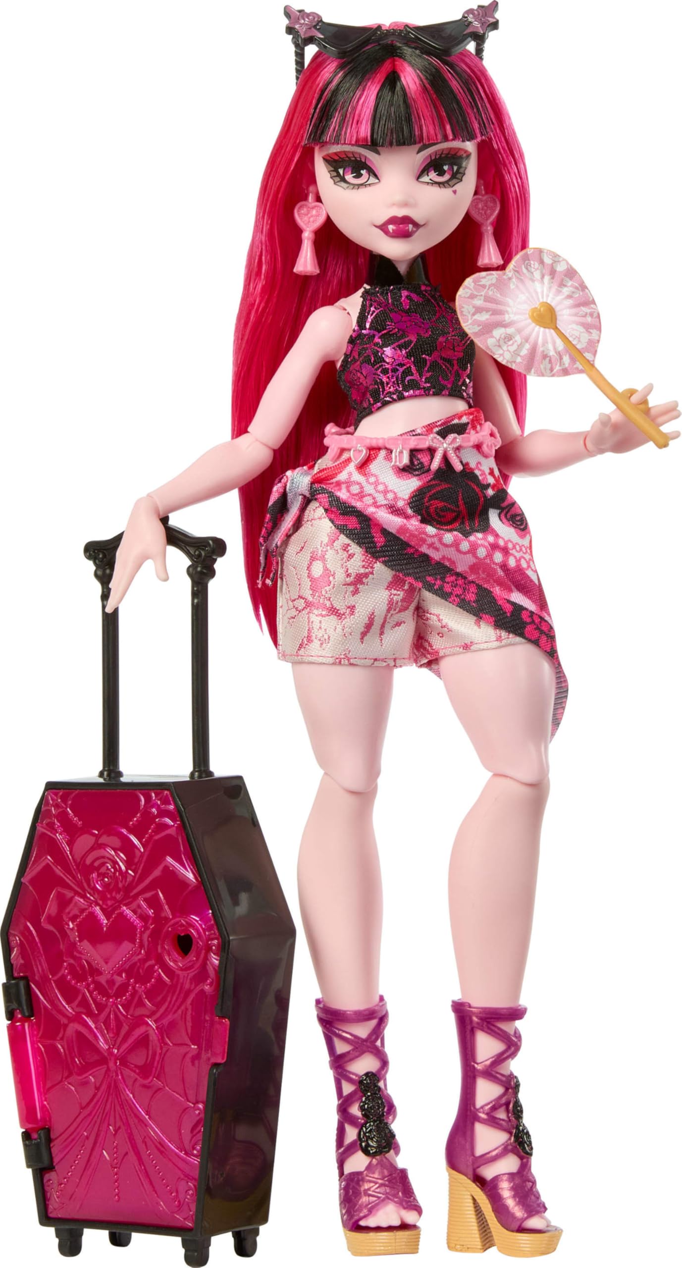 Monster High Skulltimate Secrets Draculaura Doll – Gore-geous Oasis Destination with 19+ Surprises