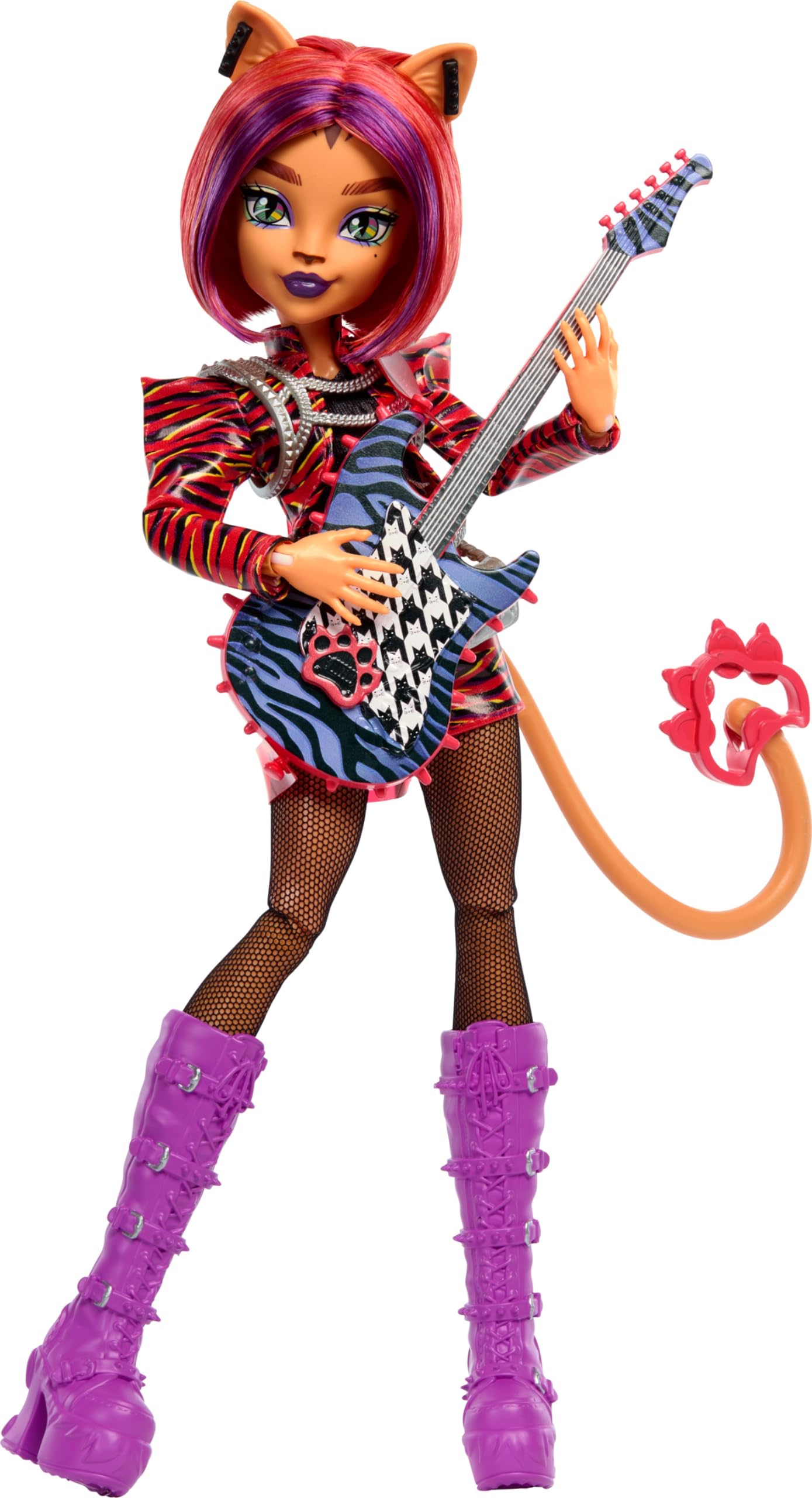 Monster High Toralei Music Club Doll – Varsity Jacket, Yearbook & Performance Accessories