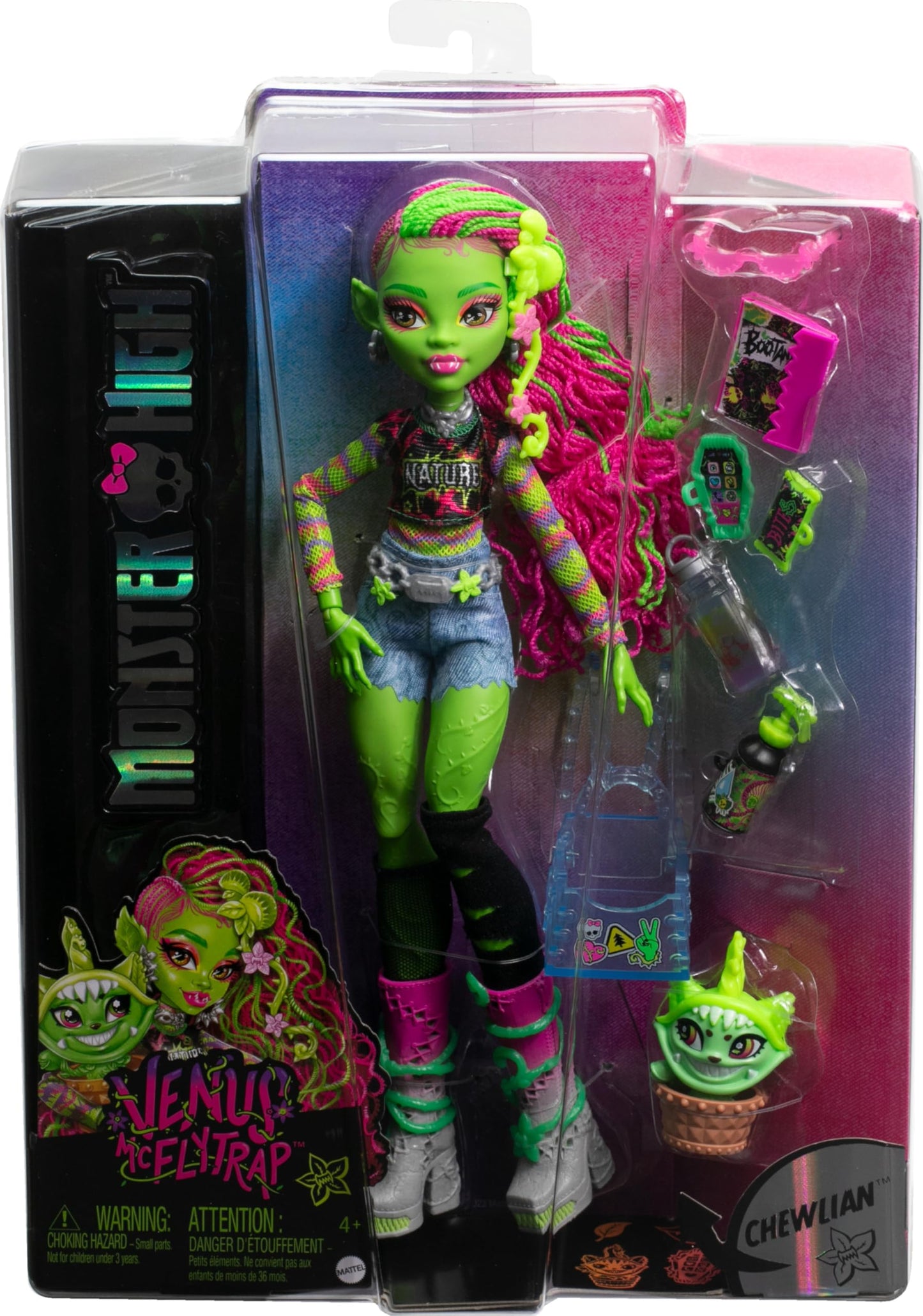 Monster High Venus McFlytrap Doll – Plant Monster with Chewlian & Accessories