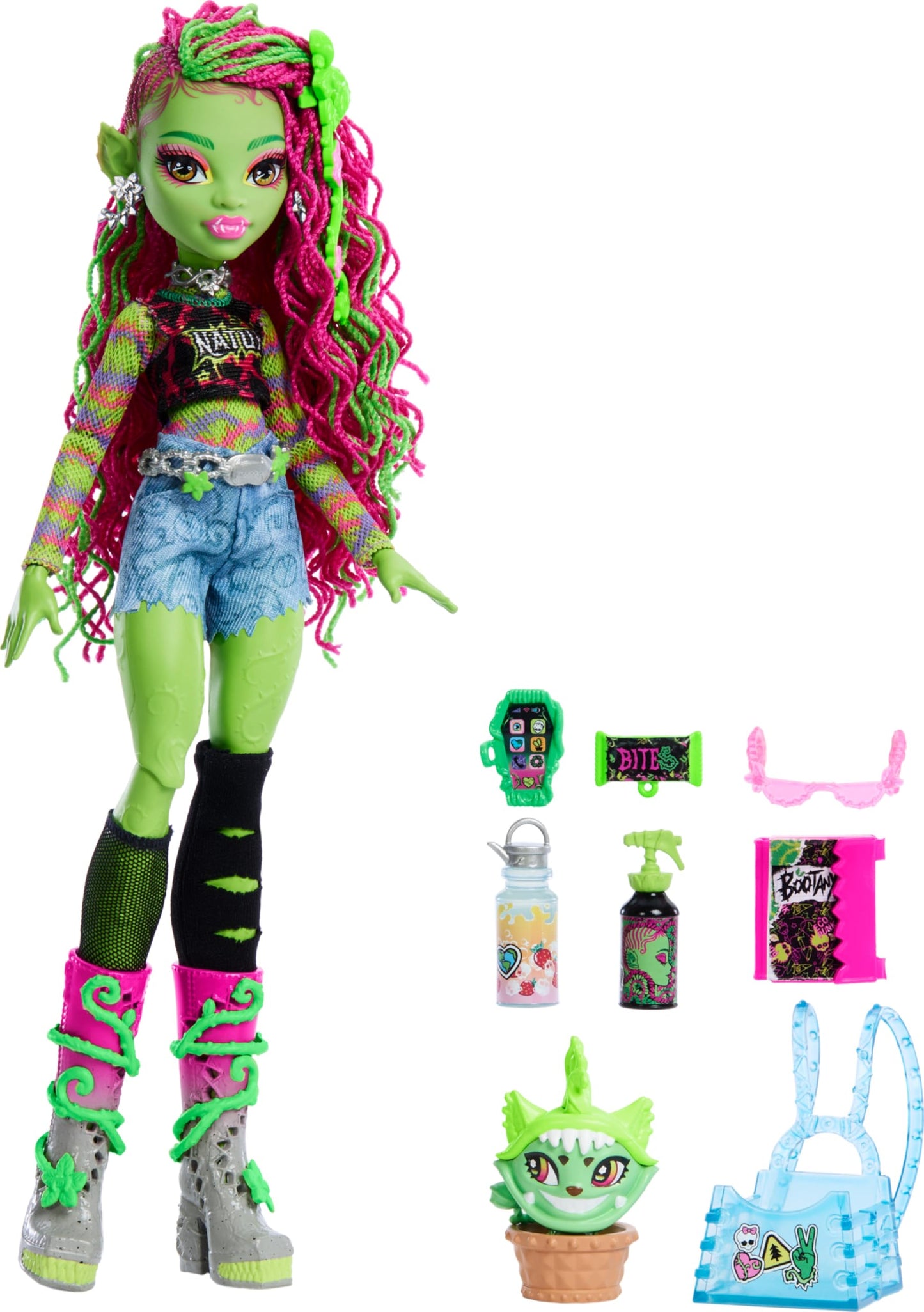 Monster High Venus McFlytrap Doll – Plant Monster with Chewlian & Accessories