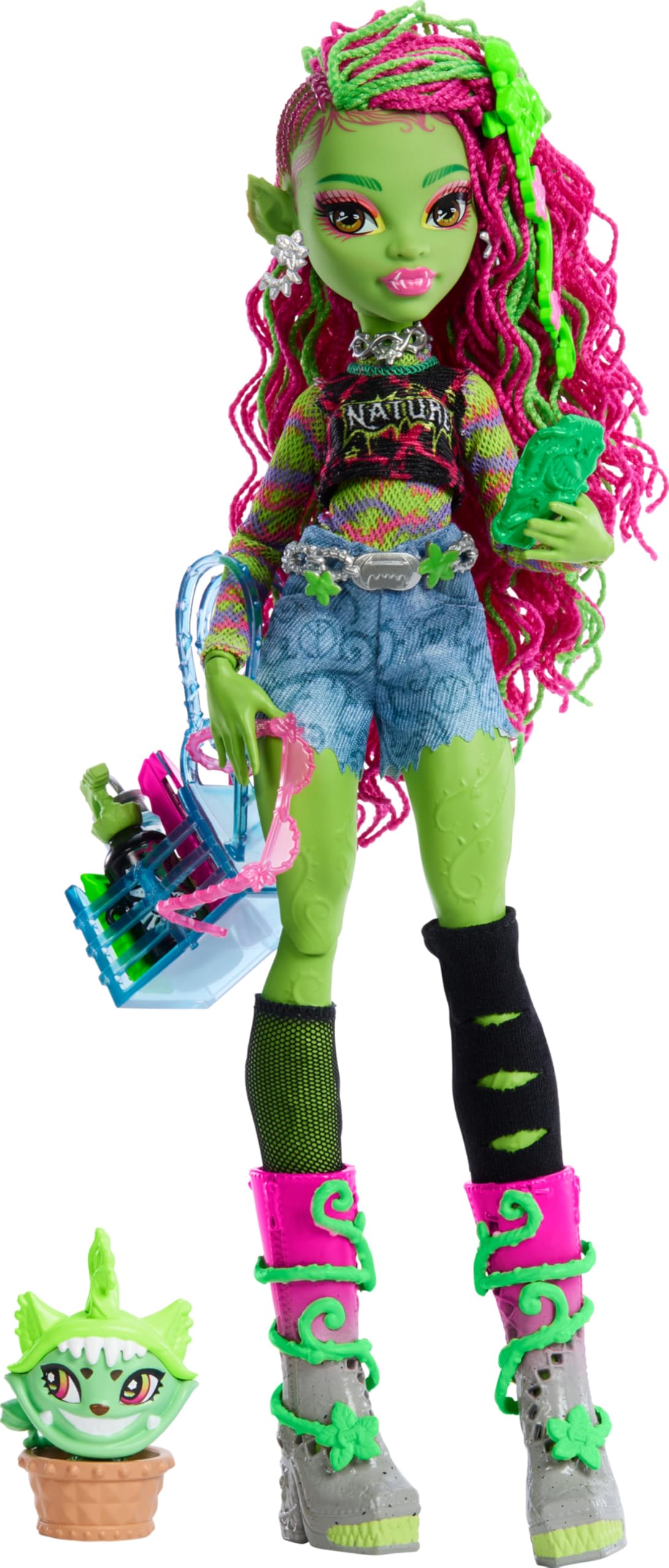 Monster High Venus McFlytrap Doll – Plant Monster with Chewlian & Accessories