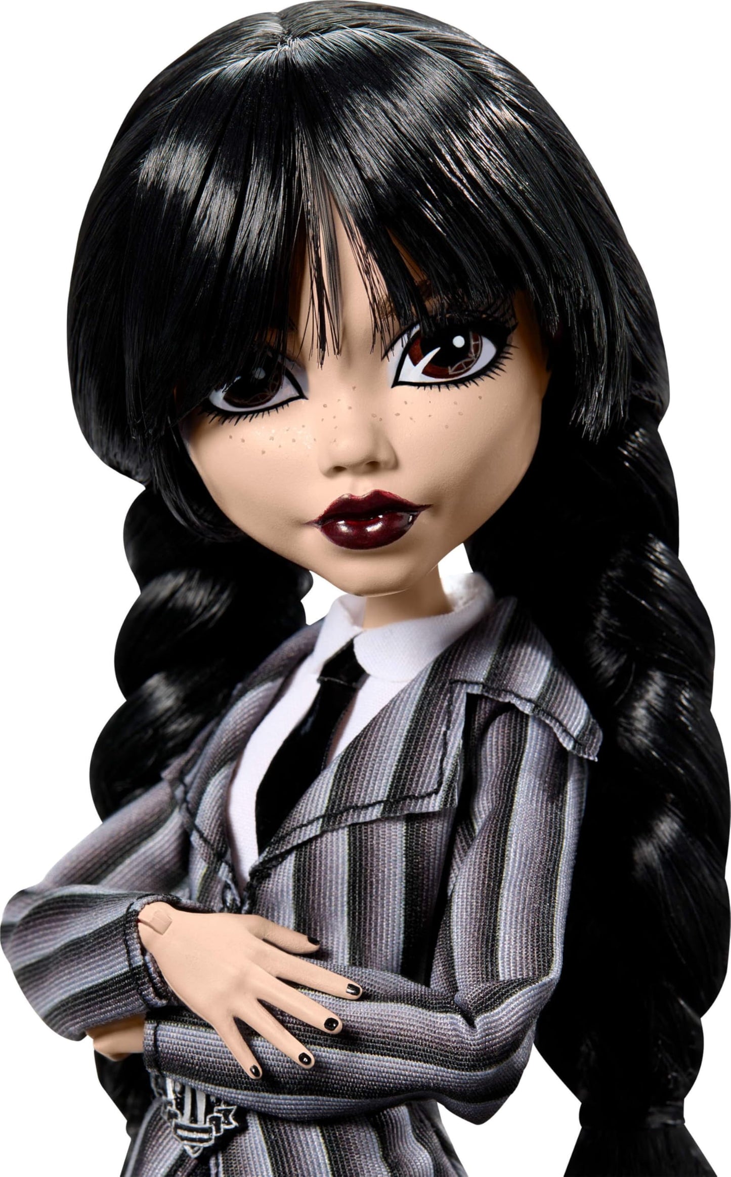 Monster High Wednesday Doll & Accessories — Nevermore Academy Outfit with Thing & Stand