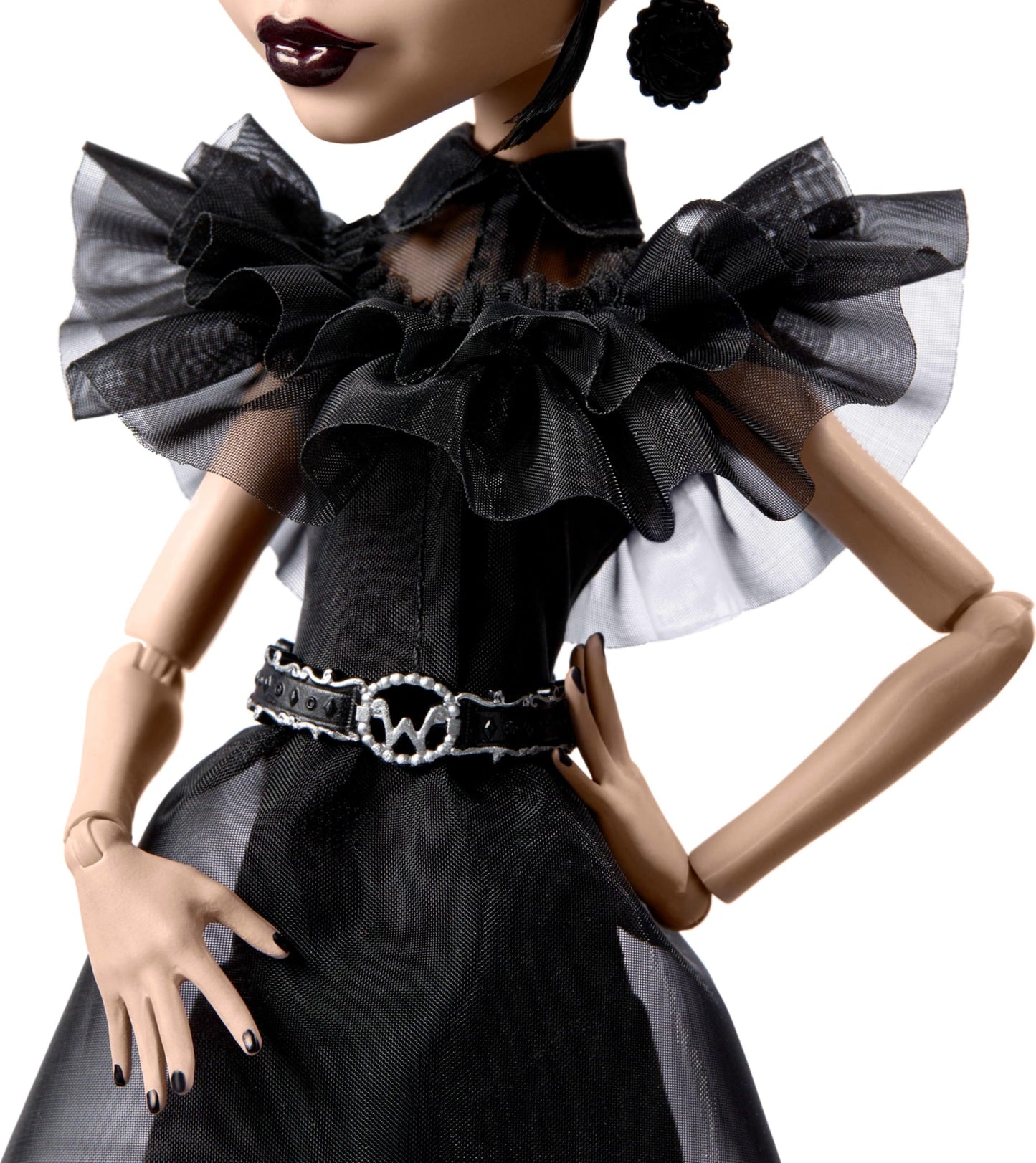 Monster High Wednesday Doll – Rave’N Gothic Gown Collectible with Stand & COA