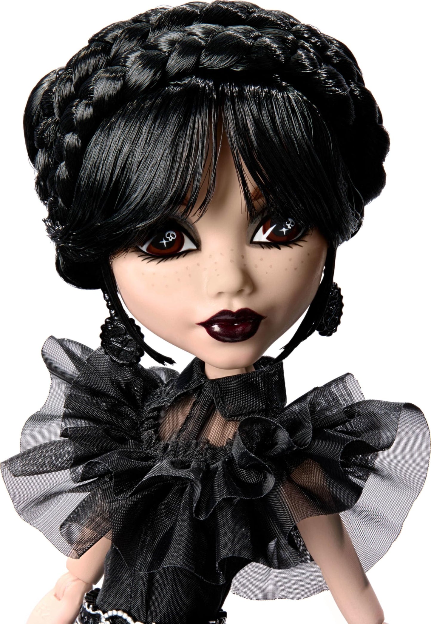 Monster High Wednesday Doll – Rave’N Gothic Gown Collectible with Stand & COA