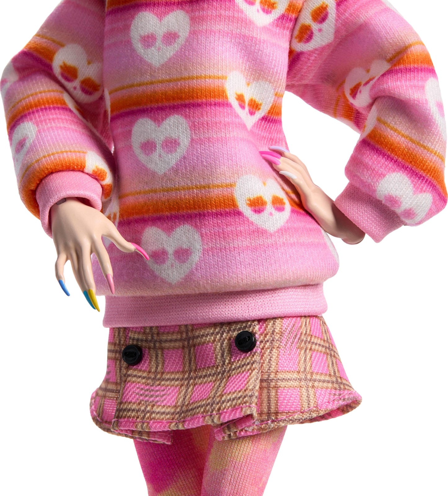 Monster High Wednesday Doll: Enid Sinclair in Pink with Beret and Backpack