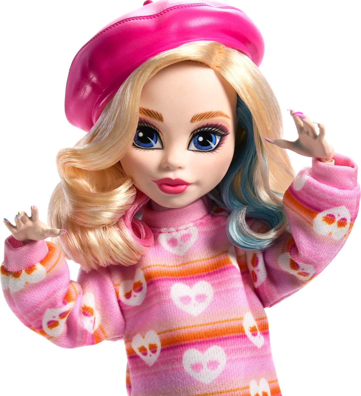 Monster High Wednesday Doll: Enid Sinclair in Pink with Beret and Backpack
