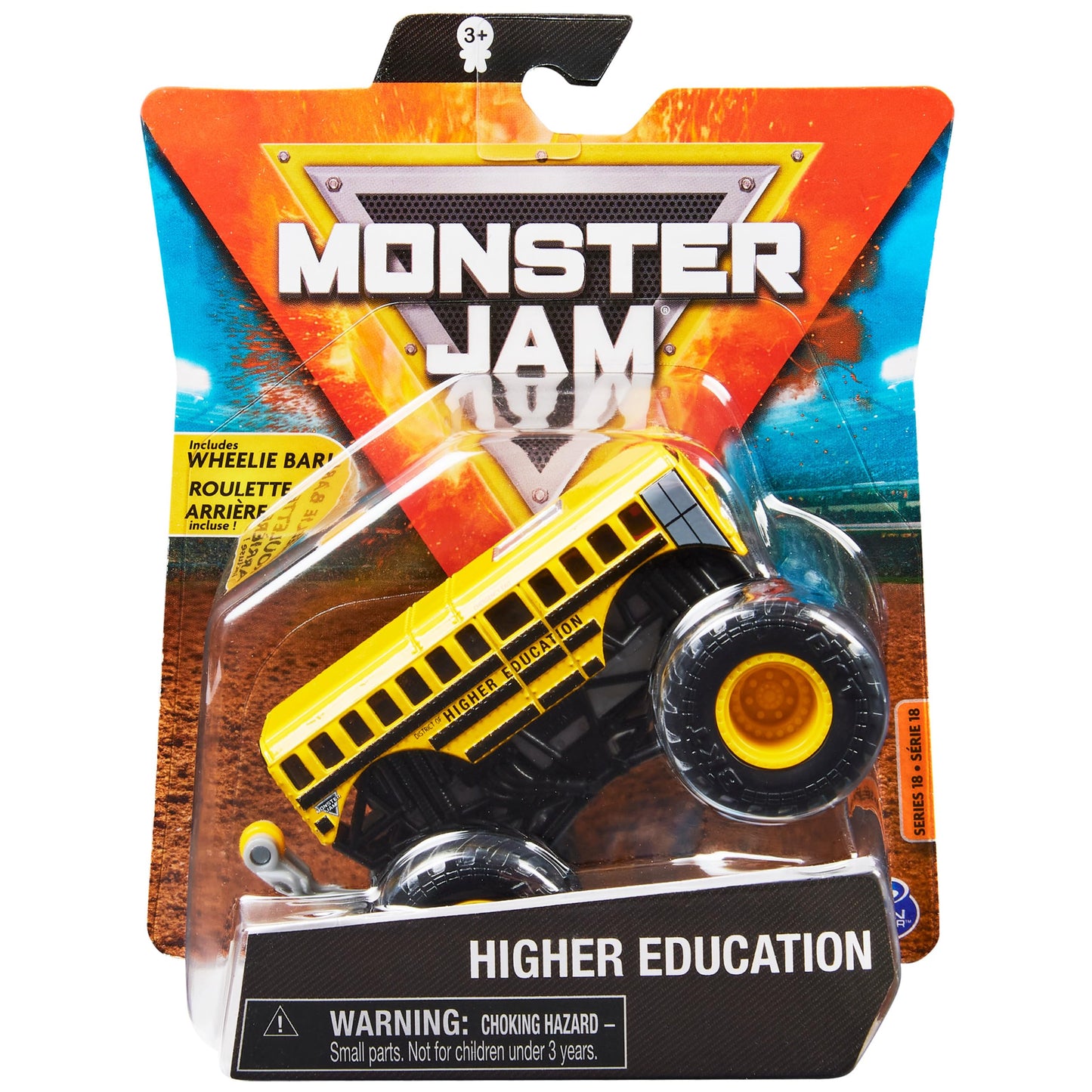 Monster Jam Official 1:64 Die-Cast Monster Truck with Wheelie Bar – Arena Favorites Series