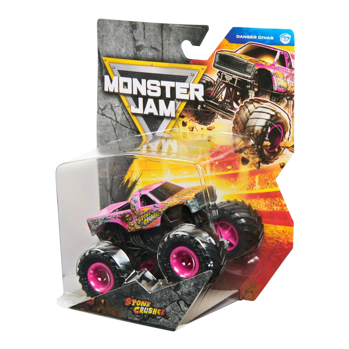 Monster Jam 2025 Official 1:64 Diecast Truck – Series 43 Danger Divas: Stone Crusher