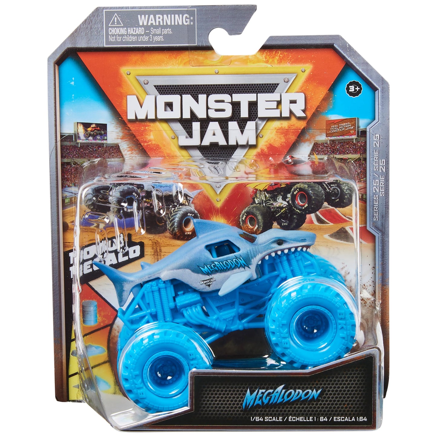 Monster Jam 1:64 Diecast Truck with Bonus Accessory – Hyper Fueled Megalodon