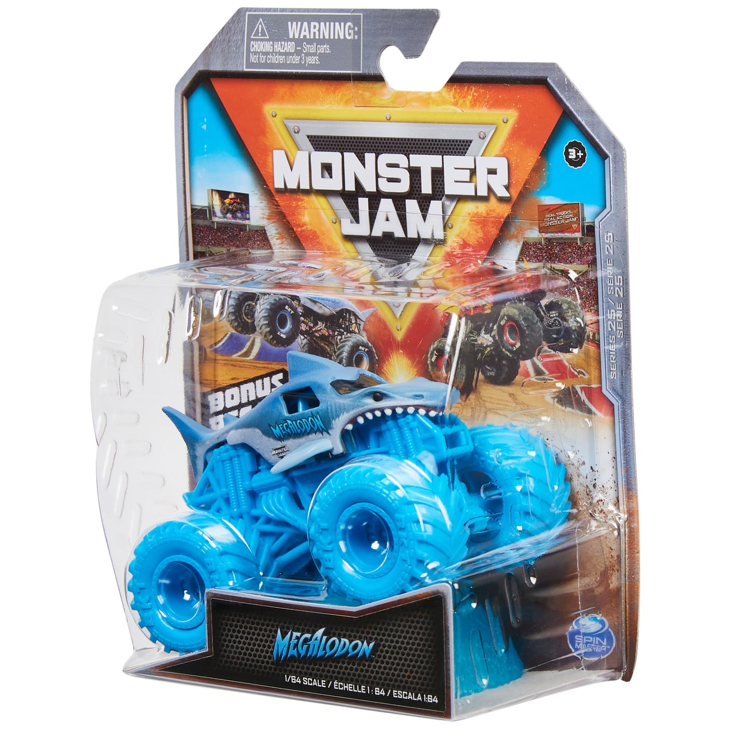 Monster Jam 1:64 Diecast Truck with Bonus Accessory – Hyper Fueled Megalodon
