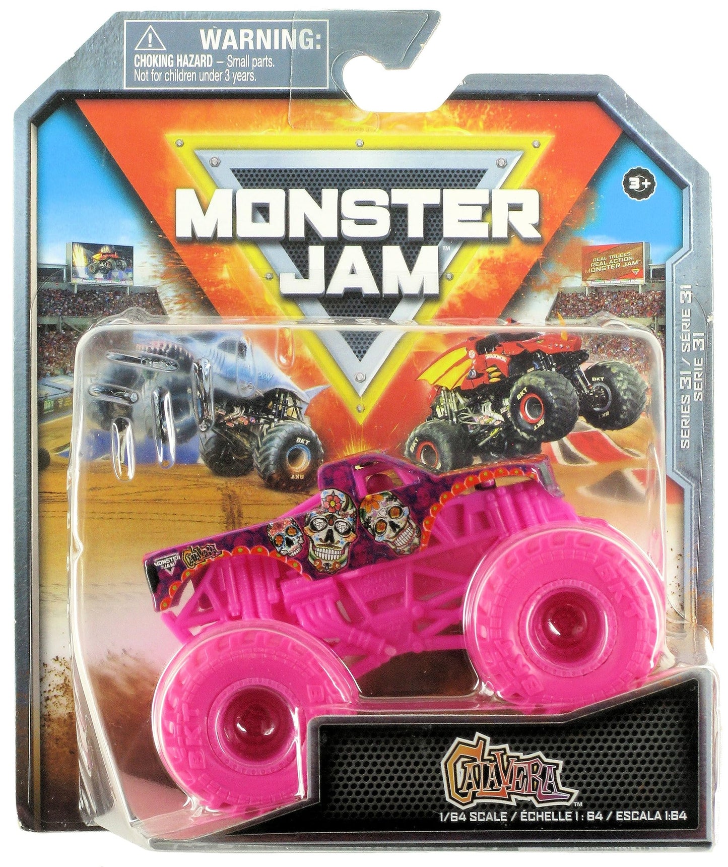 Monster Jam 2023 Spin Master 1:64 Diecast Truck – Hyper Fueled Calavera (Series 31)