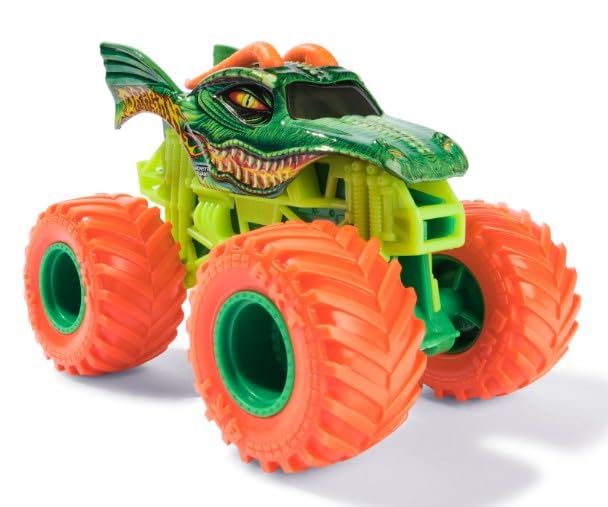 Monster Jam 2024 Official 1:64 Dragon Crazy Creatures Die-Cast Truck – Orange Wheels | Series 38