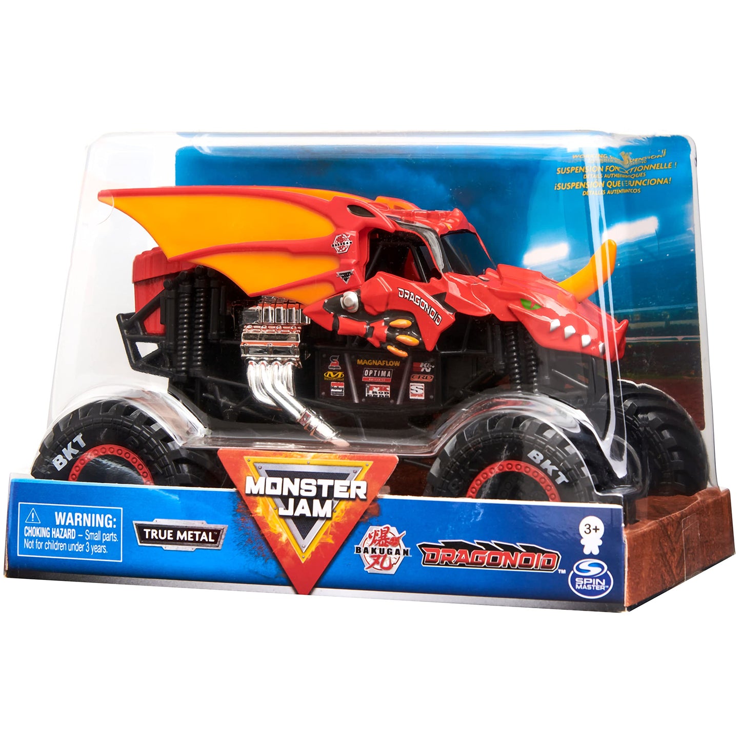 Bakugan Dragonoid Monster Truck 1:24 Scale – Monster Jam Die-Cast Vehicle